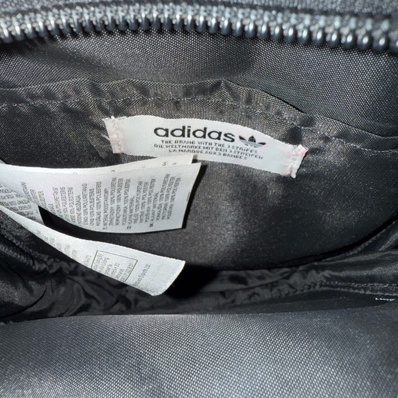 Adidas Vegan Leather Crossbody Bag Black - Picture 4 of 9